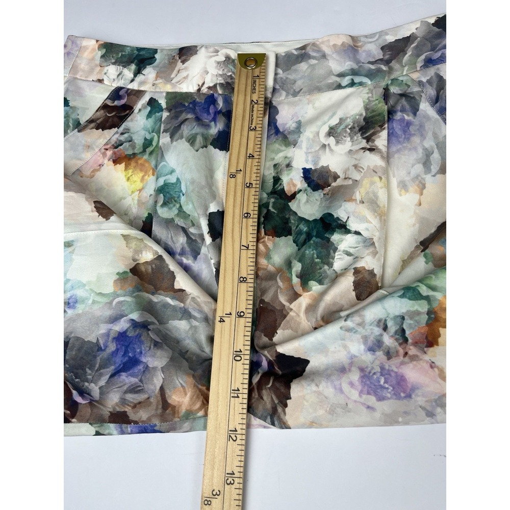 Rebecca Taylor "Enchanted Garden" Floral Print Pants Sz 8 - Picture 4 of 9